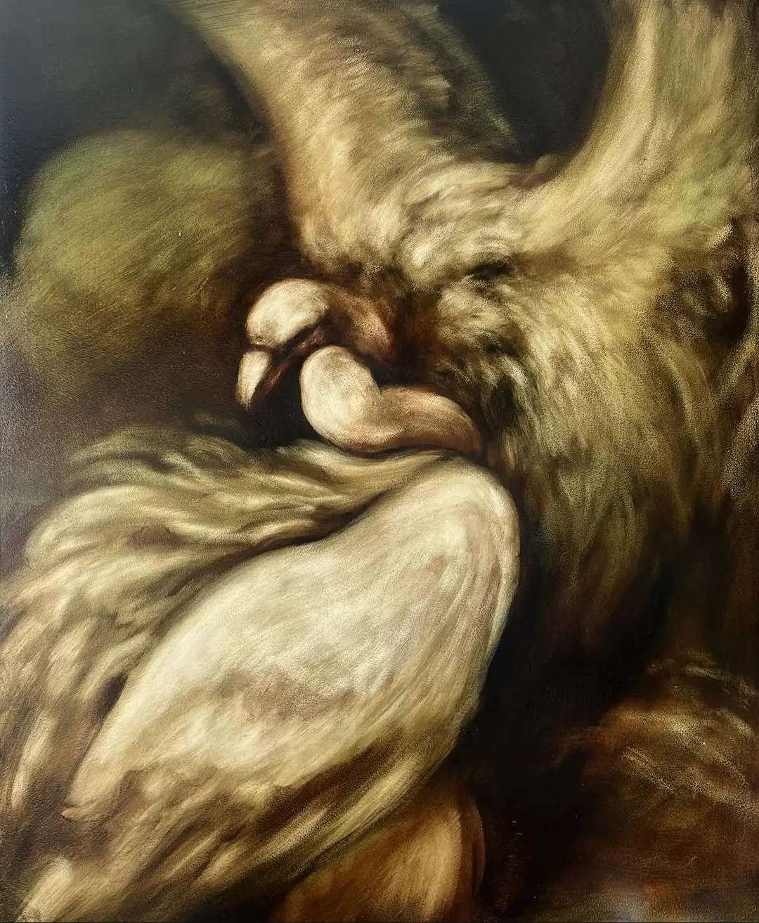 Feast of the Dead; Oil on board