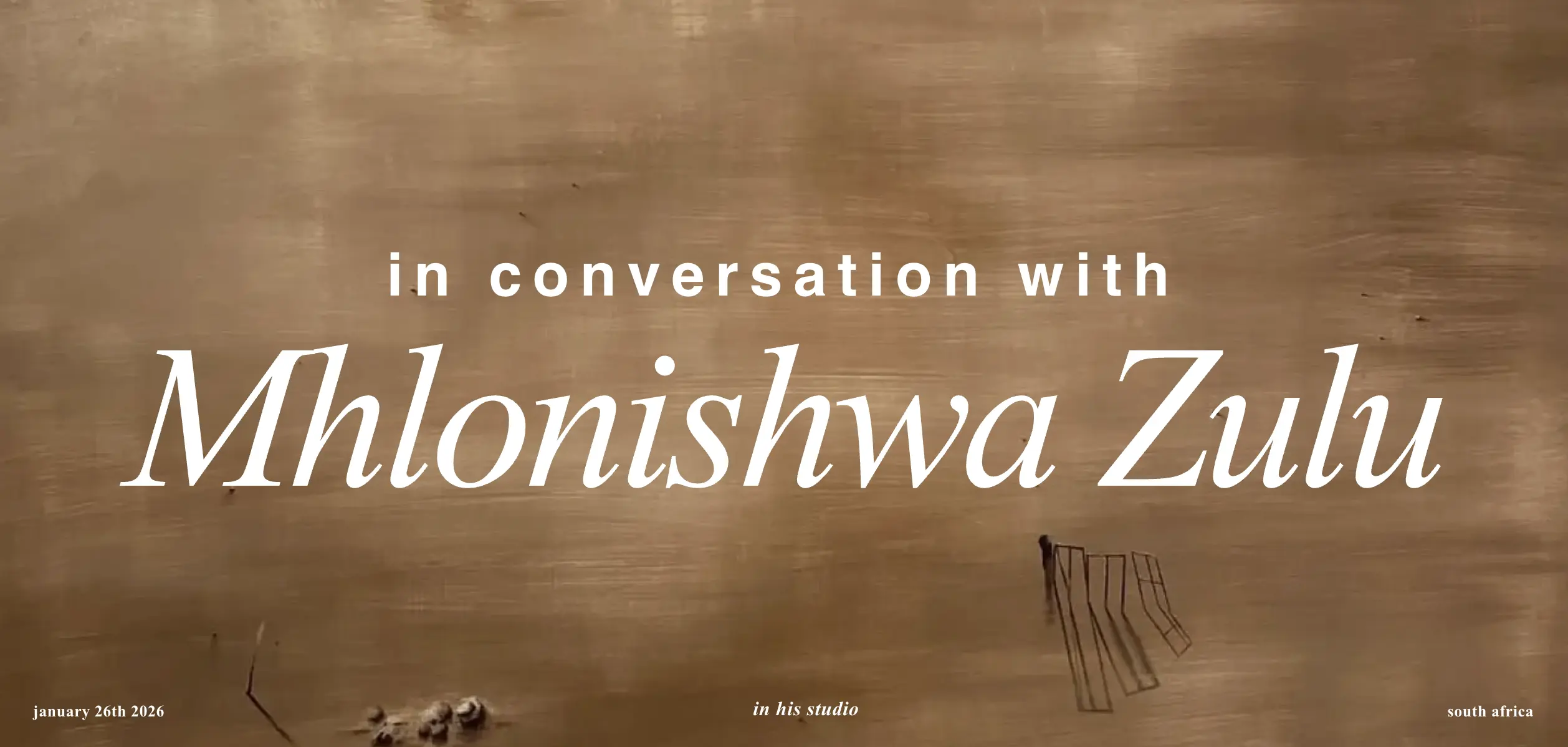 In conversation with Mhlonishwa Zulu
